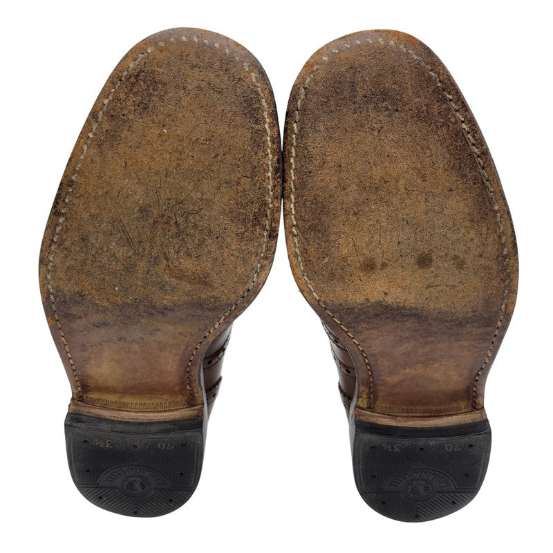 【ジャンク品】【メンズ】 Loake ローク BROS BEDFORD WING TIP BOOTS ベッドフォード ウィングチップ シューズ 靴 165-250426-as-27-izu サイズ：8.5 カラー：ブラウン 万代Net店