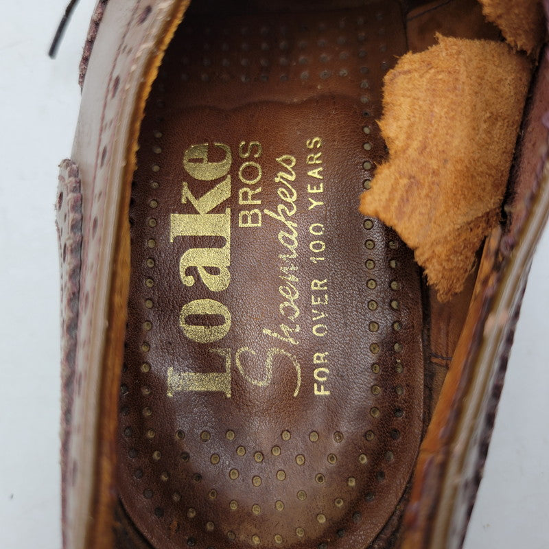 【ジャンク品】【メンズ】 Loake ローク BROS BEDFORD WING TIP BOOTS ベッドフォード ウィングチップ シューズ 靴 165-250426-as-27-izu サイズ：8.5 カラー：ブラウン 万代Net店