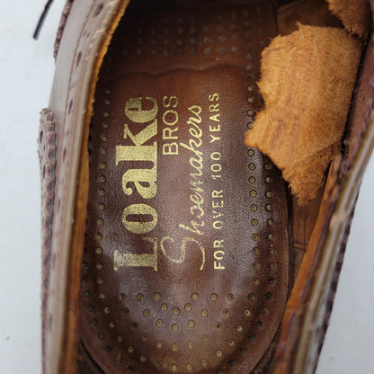 【ジャンク品】【メンズ】 Loake ローク BROS BEDFORD WING TIP BOOTS ベッドフォード ウィングチップ シューズ 靴 165-250426-as-27-izu サイズ：8.5 カラー：ブラウン 万代Net店