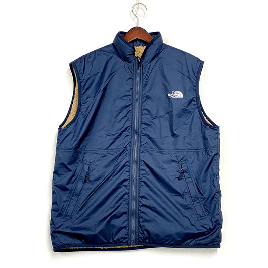 【中古品】【メンズ】 THE NORTH FACE ザ・ノースフェイス REVERSIBLE EXTREME FLEECE VEST NP72431 リバーシブル エクストリーム フリース ベスト 144-250422-as-05-izu サイズ：M カラー：ネイビー/ブラウン系 万代Net店