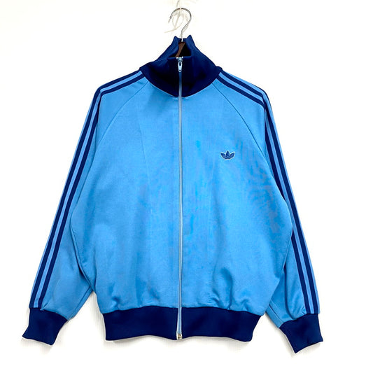【中古品】【メンズ】 OLD ADIDAS オールドアディダス TRACK JACKET ADS-4F トラックジャケット デサント期 146-250422-as-08-izu サイズ：4号 カラー：ブルー 万代Net店