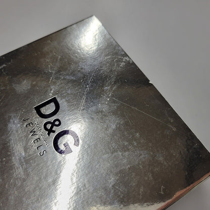 【中古美品】【メンズ/レディース】 DOLCE&GABBANA ドルチェアンドガッバーナ DJ0156 D&Gロゴ リングモチーフ レザーネックレス アクセサリー 192-250423-as-06-izu カラー：シルバー×ブラック 万代Net店