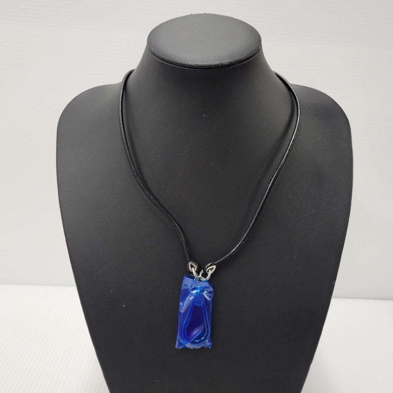 【中古美品】【メンズ/レディース】 DOLCE&GABBANA ドルチェアンドガッバーナ DJ0156 D&Gロゴ リングモチーフ レザーネックレス アクセサリー 192-250423-as-06-izu カラー：シルバー×ブラック 万代Net店