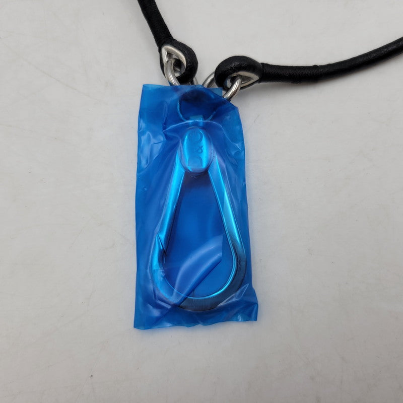 【中古美品】【メンズ/レディース】 DOLCE&GABBANA ドルチェアンドガッバーナ DJ0156 D&Gロゴ リングモチーフ レザーネックレス アクセサリー 192-250423-as-06-izu カラー：シルバー×ブラック 万代Net店