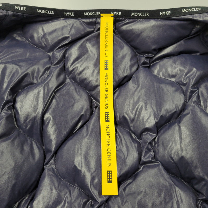 【中古品】【メンズ】 MONCLER モンクレール × HYKE ハイク LANGUARD GIUBBOTTO NYLON HOODED COAT G209K1C00004 ナイロン フーデッド コート アウター 141-250423-as-01-izu サイズ：2 カラー：ブラック 万代Net店