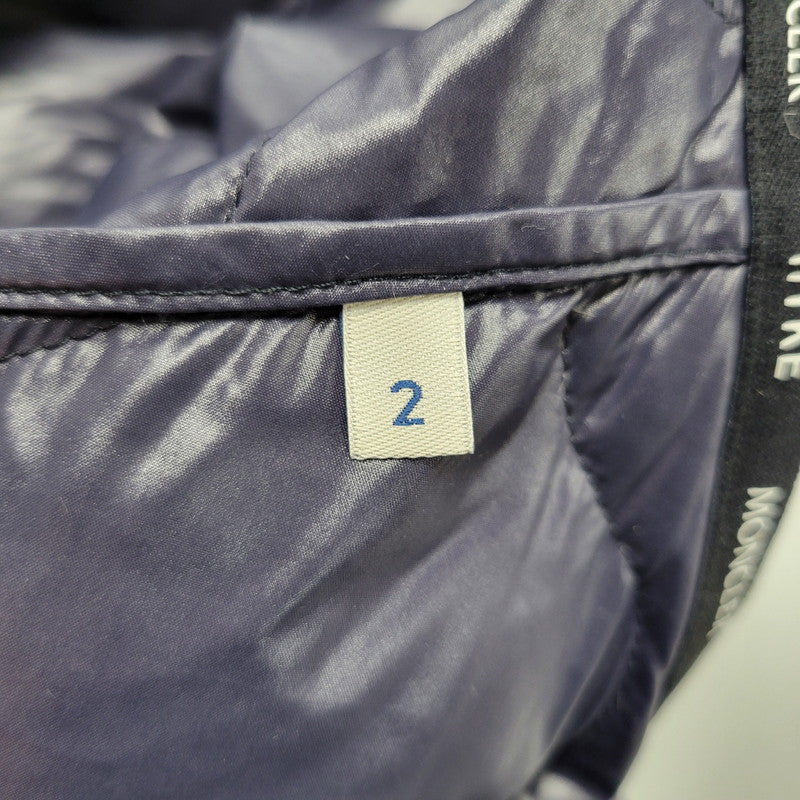 【中古品】【メンズ】 MONCLER モンクレール × HYKE ハイク LANGUARD GIUBBOTTO NYLON HOODED COAT G209K1C00004 ナイロン フーデッド コート アウター 141-250423-as-01-izu サイズ：2 カラー：ブラック 万代Net店