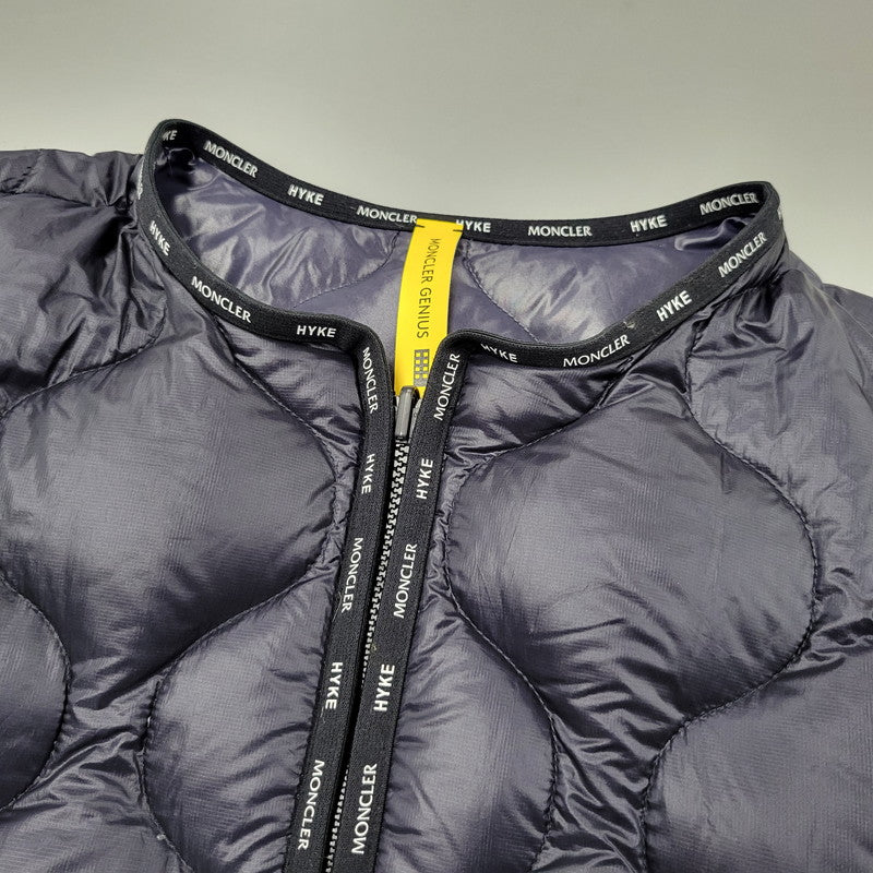 【中古品】【メンズ】 MONCLER モンクレール × HYKE ハイク LANGUARD GIUBBOTTO NYLON HOODED COAT G209K1C00004 ナイロン フーデッド コート アウター 141-250423-as-01-izu サイズ：2 カラー：ブラック 万代Net店