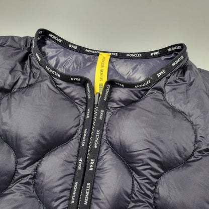 【中古品】【メンズ】 MONCLER モンクレール × HYKE ハイク LANGUARD GIUBBOTTO NYLON HOODED COAT G209K1C00004 ナイロン フーデッド コート アウター 141-250423-as-01-izu サイズ：2 カラー：ブラック 万代Net店