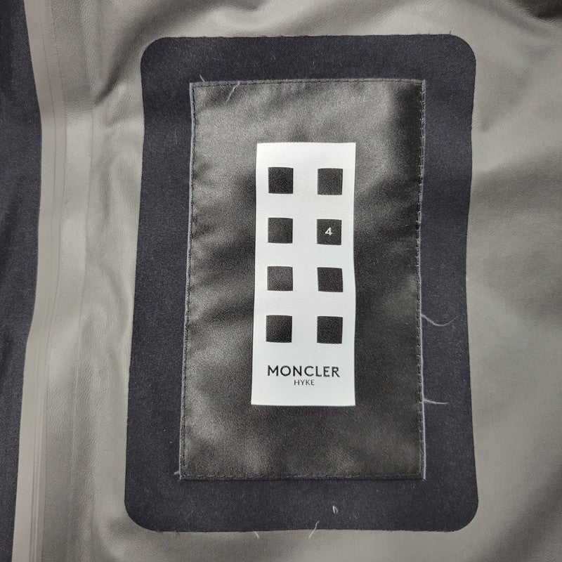 【中古品】【メンズ】 MONCLER モンクレール × HYKE ハイク LANGUARD GIUBBOTTO NYLON HOODED COAT G209K1C00004 ナイロン フーデッド コート アウター 141-250423-as-01-izu サイズ：2 カラー：ブラック 万代Net店
