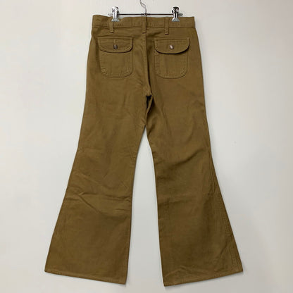 【中古品】【メンズ】 BIG BELL BOTTOM COTTON PANTS 666-3523 ビッグベルボトム コットンパンツ 刻印14 ズボン ボトムス 157-250424-ay-11-izu カラー：ベージュ系 万代Net店