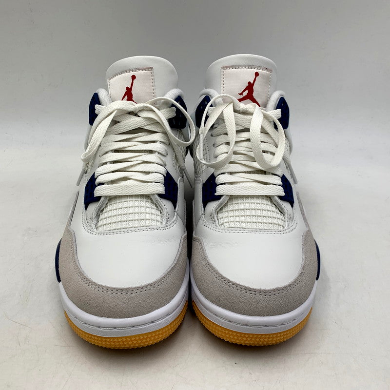 【中古品】【メンズ/レディース】 NIKE SB ナイキエスビー AIR JORDAN 4 RETRO SP DR5415-100 エアジョーダン4 レトロ SP スニーカー シューズ 靴 160-250427-as-08-izu サイズ：26cm カラー：SUMMIT WHITE/WHITE-NAVY 万代Net店