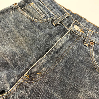 【現状渡し品】【メンズ】 Levi's リーバイス 先染め SLIM DENIM PANTS 603-0259 603-0206 スリムデニムパンツ ボタン裏刻印J22 SMALL-E ジーンズ ズボン ボトムス 157-250502-ay-14-izu サイズ：30×31 カラー：インディゴ 万代Net店