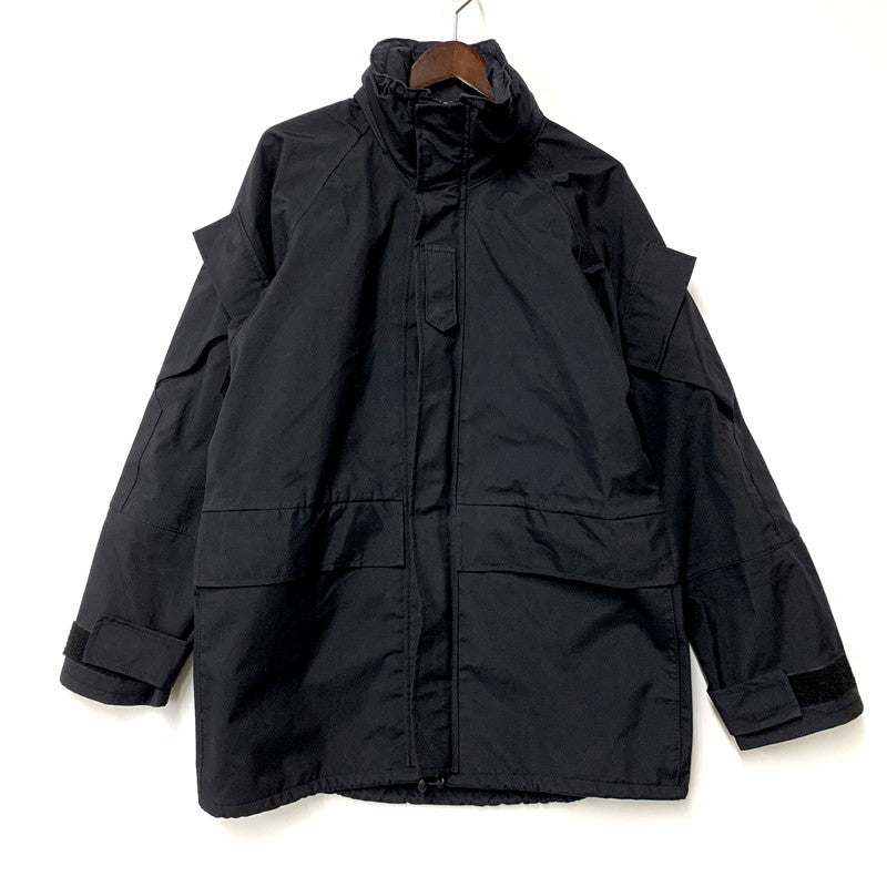 【現状渡し品】【メンズ】 U.S ARMY EXTENDED COLD WEATHER SYSTEM PARKA 8415-01-421-9261 ユーエスアーミー ナイロンジャケット ミリタリージャケット アウター 146-250424-ay-02-izu サイズ：S カラー：ブラック 万代Net店