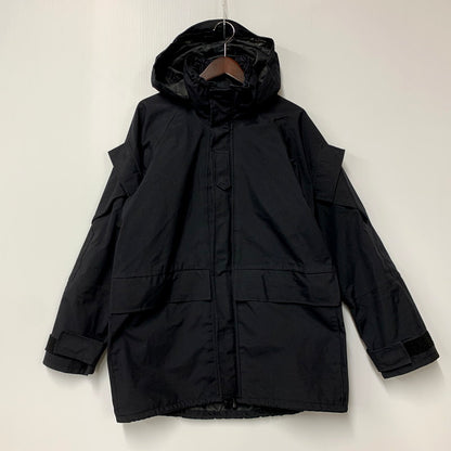 【現状渡し品】【メンズ】 U.S ARMY EXTENDED COLD WEATHER SYSTEM PARKA 8415-01-421-9261 ユーエスアーミー ナイロンジャケット ミリタリージャケット アウター 146-250424-ay-02-izu サイズ：S カラー：ブラック 万代Net店