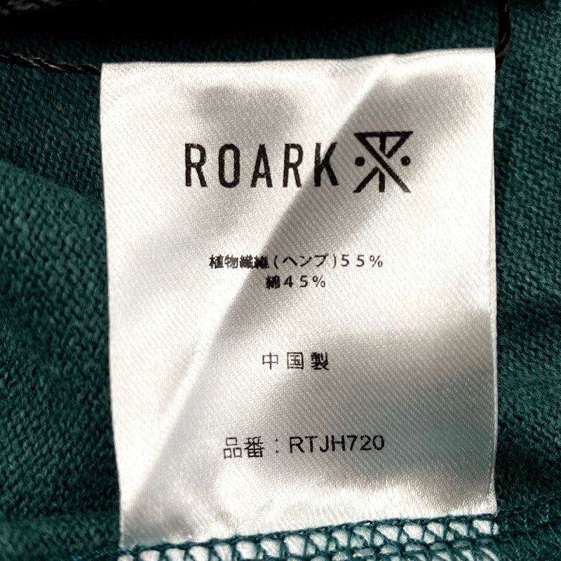 【中古品】【メンズ】 ROARK HEMPCOTTON H/W TEE RTJH720 ロアーク 半袖Tシャツ ロゴ プリント トップス 142-250428-ay-09-izu サイズ：M カラー：HUNTER 万代Net店