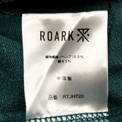 【中古品】【メンズ】 ROARK HEMPCOTTON H/W TEE RTJH720 ロアーク 半袖Tシャツ ロゴ プリント トップス 142-250428-ay-09-izu サイズ：M カラー：HUNTER 万代Net店