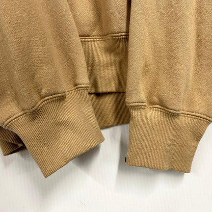 【中古品】【メンズ】 THISISNEVERTHAT ARCH LOGO HOODED SWEATSHIRT TN223TSWHO01 ディスイズネバーザット アーチロゴフーディスウェット パーカー ロゴ 刺繍 長袖 裏起毛 トップス 142-250428-ay-14-izu サイズ：L カラー：ベージュ系 万代Net店
