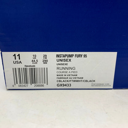 【中古品】【メンズ】 Reebok リーボック INSTAPUMP FURY 95 GX9433 インスタポンプフューリー 95 スニーカー シューズ 靴 162-250425-as-06-izu サイズ：29cm カラー：CBLACK/FTWWHT/CBLACK 万代Net店
