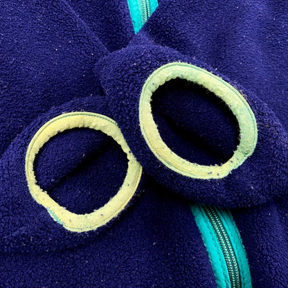 【現状渡し品】【メンズ】 L.L.Bean エルエルビーン FLEECE JACKET フリースジャケット ロゴ 刺繍 アウター 146-250428-ay-17-izu カラー：ネイビー 万代Net店