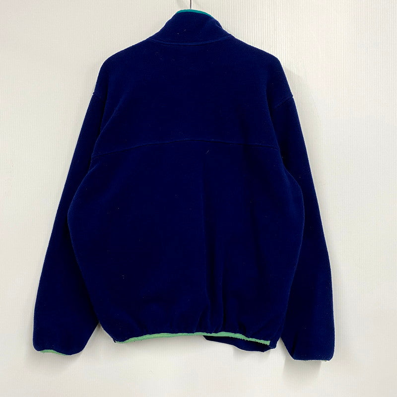 【現状渡し品】【メンズ】 L.L.Bean エルエルビーン FLEECE JACKET フリースジャケット ロゴ 刺繍 アウター 146-250428-ay-17-izu カラー：ネイビー 万代Net店