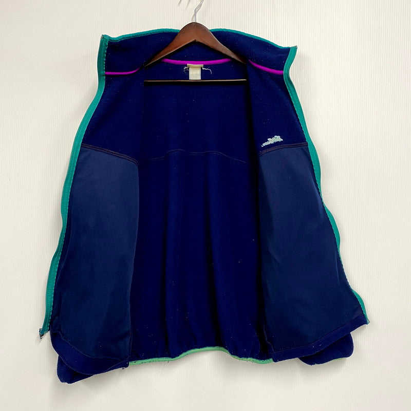 【現状渡し品】【メンズ】 L.L.Bean エルエルビーン FLEECE JACKET フリースジャケット ロゴ 刺繍 アウター 146-250428-ay-17-izu カラー：ネイビー 万代Net店