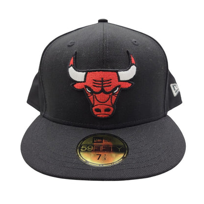 【中古品】【メンズ/レディース】 NEW ERA ニューエラ CHICAGO BULLS CAP シカゴ ブルズ キャップ 帽子 185-250427-as-24-izu サイズ：7 7/8(62.5cm) カラー：ブラック 万代Net店