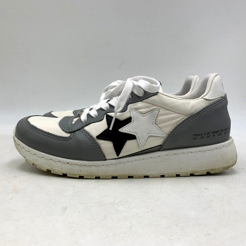 【中古品】【メンズ/レディース】 ESTROSO エストロッソ × 2STAR SNEAKERS ツースター 別注 スニーカー シューズ 靴 164-250428-ay-07-izu サイズ：41 カラー：グレー×ホワイト 万代Net店
