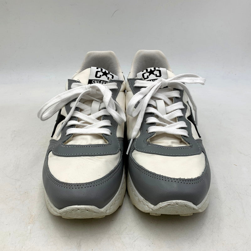 【中古品】【メンズ/レディース】 ESTROSO エストロッソ × 2STAR SNEAKERS ツースター 別注 スニーカー シューズ 靴 164-250428-ay-07-izu サイズ：41 カラー：グレー×ホワイト 万代Net店