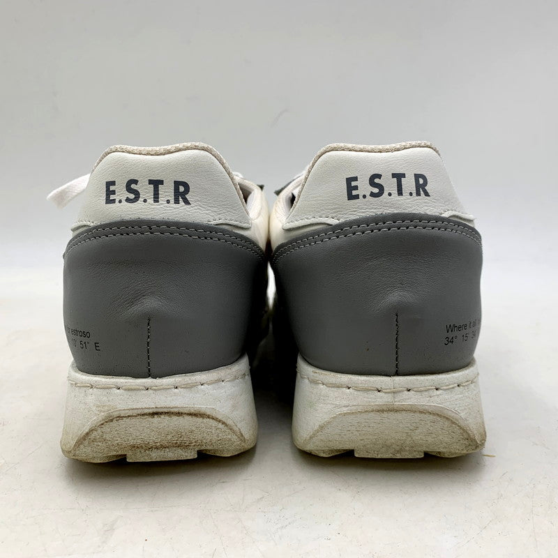 【中古品】【メンズ/レディース】 ESTROSO エストロッソ × 2STAR SNEAKERS ツースター 別注 スニーカー シューズ 靴 164-250428-ay-07-izu サイズ：41 カラー：グレー×ホワイト 万代Net店