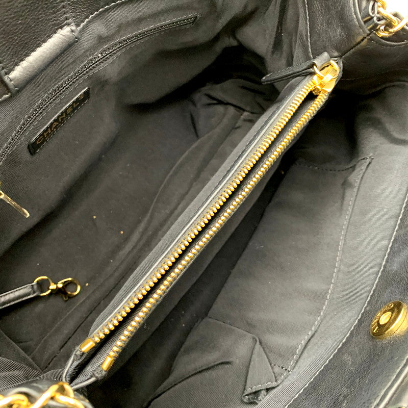 【中古品】【レディース】 CHANEL シャネル 16番台 ココマーク チェーントートバッグ カバン 鞄 180-250425-as-22-izu カラー：ブラック 万代Net店