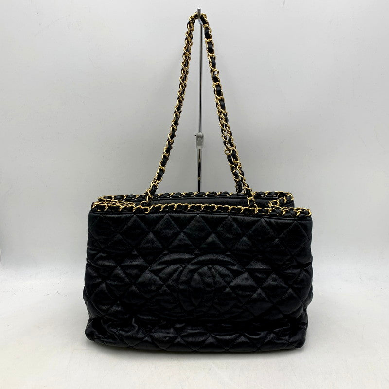 【中古品】【レディース】 CHANEL シャネル 16番台 ココマーク チェーントートバッグ カバン 鞄 180-250425-as-22-izu カラー：ブラック 万代Net店