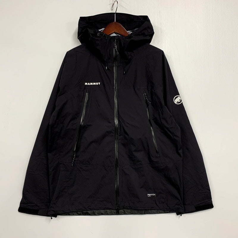 【中古美品】【メンズ】 Mammut マムート MASAO LIGHT RAIN-SUIT SET UP 1010-31350 マサオ ライト レインスーツ セットアップ 144-250425-as-12-izu サイズ：L カラー：ブラック 万代Net店
