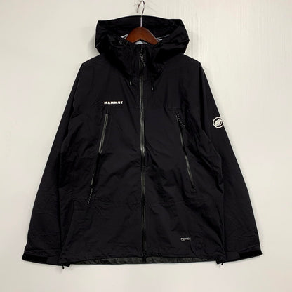 【中古美品】【メンズ】 Mammut マムート MASAO LIGHT RAIN-SUIT SET UP 1010-31350 マサオ ライト レインスーツ セットアップ 144-250425-as-12-izu サイズ：L カラー：ブラック 万代Net店