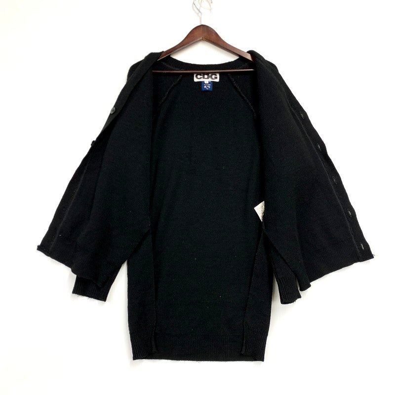 【現状渡し品】【メンズ】 COMME des GARCONS コムデギャルソン × LOCHAVEN OF SCOTLAND ロックエーベンオブスコットランド ACRYLIC KNIT SWEATER SZ-N006 AD2020 アクリル ニット セーター トップス 140-250502-ay-11-izu サイズ：XL カラー：ブラック 万代Net店