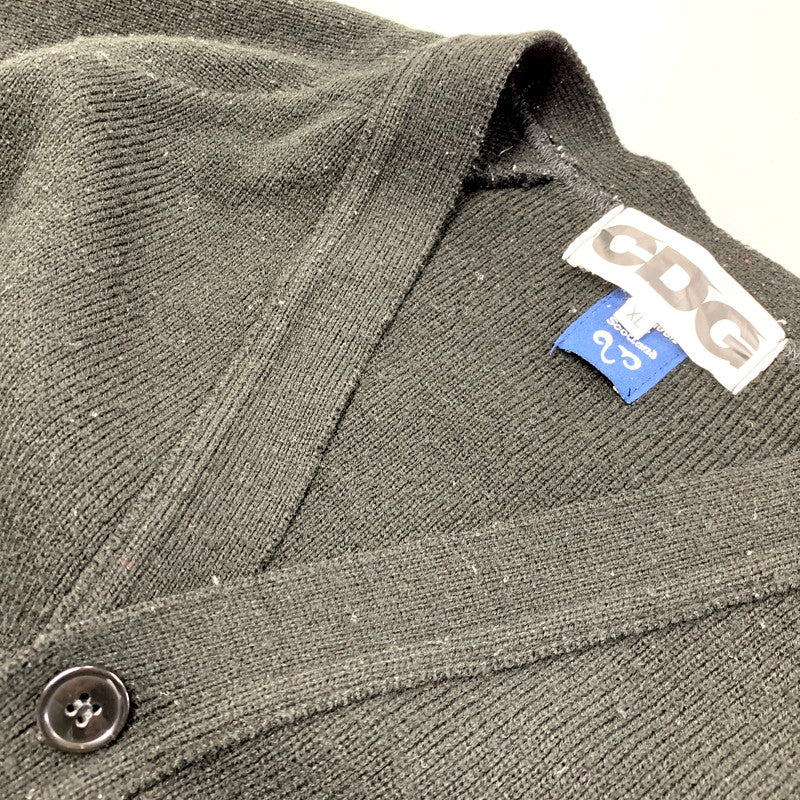 【現状渡し品】【メンズ】 COMME des GARCONS コムデギャルソン × LOCHAVEN OF SCOTLAND ロックエーベンオブスコットランド ACRYLIC KNIT SWEATER SZ-N006 AD2020 アクリル ニット セーター トップス 140-250502-ay-11-izu サイズ：XL カラー：ブラック 万代Net店