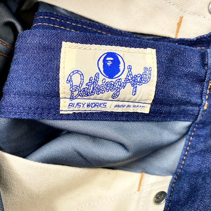 【中古品】【メンズ】 A BATHING APE アベイシングエイプ GORE WINDSTOPPER DENIM PANTS デニムパンツ ジーンズ ズボン ボトムス 153-250502-ay-21-izu サイズ：XS カラー：インディゴ 万代Net店