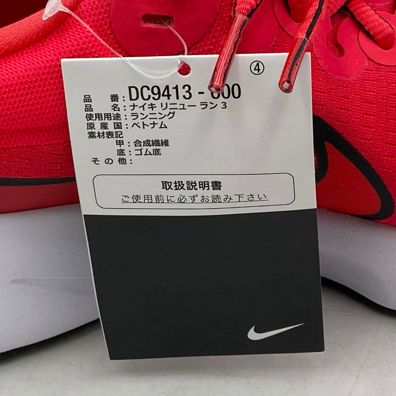 【中古品】【メンズ】 NIKE ナイキ DC9413-600 RENEW RUN 3 リニューラン3 靴 スニーカー シューズ 160-250427-ma-06-izu サイズ：28cm カラー：SIREN RED/BLACK-POMEGRANATE-LT S 万代Net店