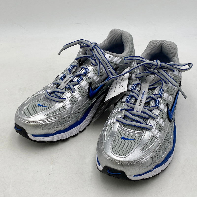 【中古品】【レディース】 NIKE ナイキ BV1021-001 W P-6000 靴 スニーカー シューズ 166-250427-ma-09-izu サイズ：24cm カラー：METALLIC SILVER/TEAM ROYAL-WHITE-BLACK 万代Net店