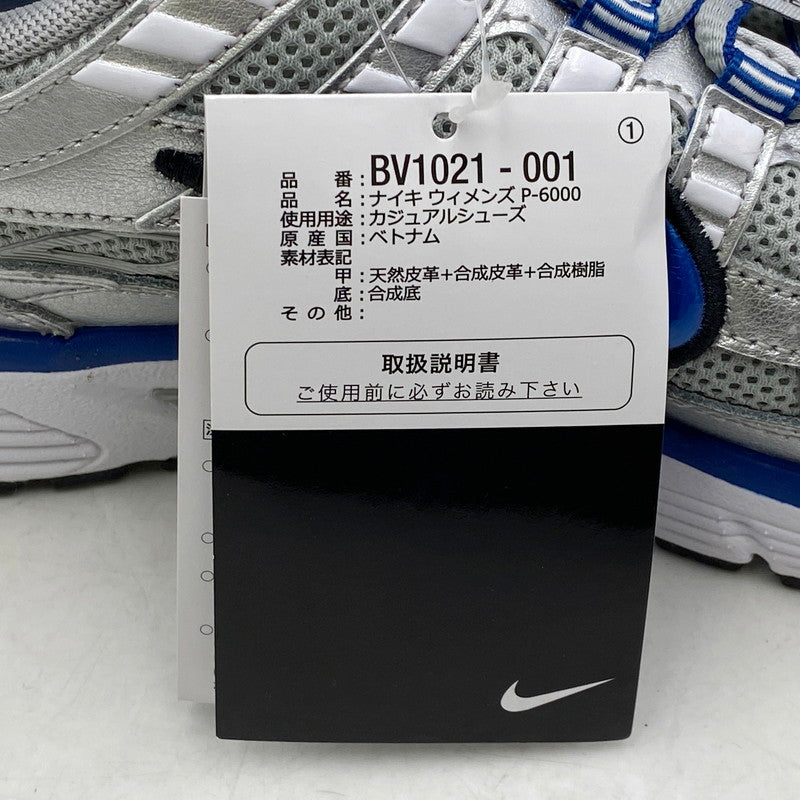 【中古品】【レディース】 NIKE ナイキ BV1021-001 W P-6000 靴 スニーカー シューズ 166-250427-ma-09-izu サイズ：24cm カラー：METALLIC SILVER/TEAM ROYAL-WHITE-BLACK 万代Net店