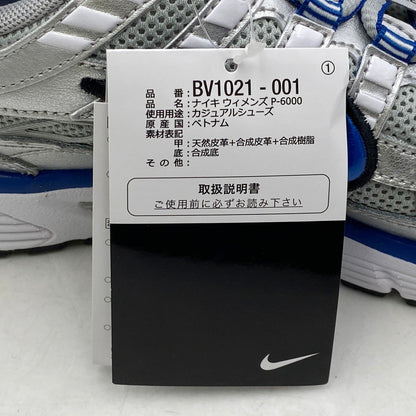 【中古品】【レディース】 NIKE ナイキ BV1021-001 W P-6000 靴 スニーカー シューズ 166-250427-ma-09-izu サイズ：24cm カラー：METALLIC SILVER/TEAM ROYAL-WHITE-BLACK 万代Net店