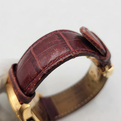 【中古品】【メンズ/レディース】 HUNTING WORLD ハンティングワールド HW910PSIBR クレッシェンテ レザーバンド 腕時計 197-250711-as-03-izu カラー：ゴールド×ブラウン系 万代Net店