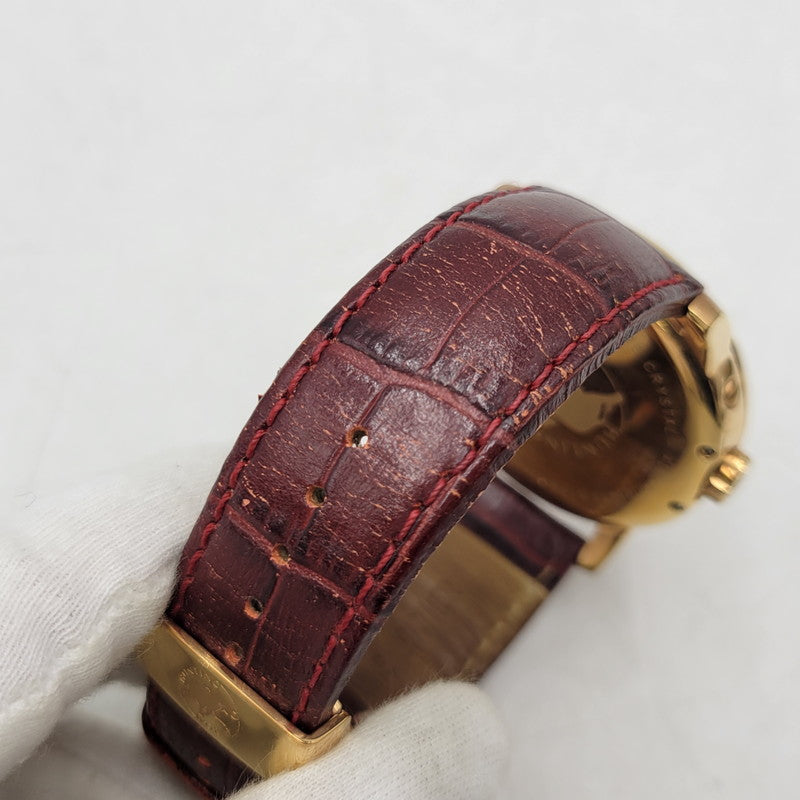 【中古品】【メンズ/レディース】 HUNTING WORLD ハンティングワールド HW910PSIBR クレッシェンテ レザーバンド 腕時計 197-250711-as-03-izu カラー：ゴールド×ブラウン系 万代Net店