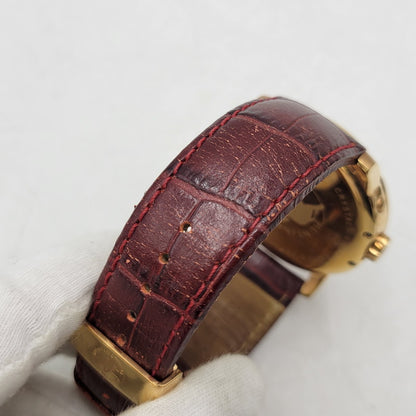 【中古品】【メンズ/レディース】 HUNTING WORLD ハンティングワールド HW910PSIBR クレッシェンテ レザーバンド 腕時計 197-250711-as-03-izu カラー：ゴールド×ブラウン系 万代Net店