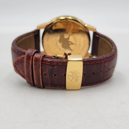 【中古品】【メンズ/レディース】 HUNTING WORLD ハンティングワールド HW910PSIBR クレッシェンテ レザーバンド 腕時計 197-250711-as-03-izu カラー：ゴールド×ブラウン系 万代Net店