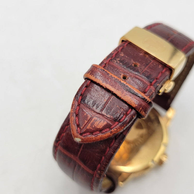 【中古品】【メンズ/レディース】 HUNTING WORLD ハンティングワールド HW910PSIBR クレッシェンテ レザーバンド 腕時計 197-250711-as-03-izu カラー：ゴールド×ブラウン系 万代Net店