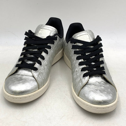 【中古品】【レディース】 adidas アディダス STAN SMITH AQ4706 スタンスミス スニーカー シューズ 靴 166-250428-ay-21-izu サイズ：24.5cm カラー：METALLIC SILVER/CORE BLACK/RUNNING WHITE 万代Net店