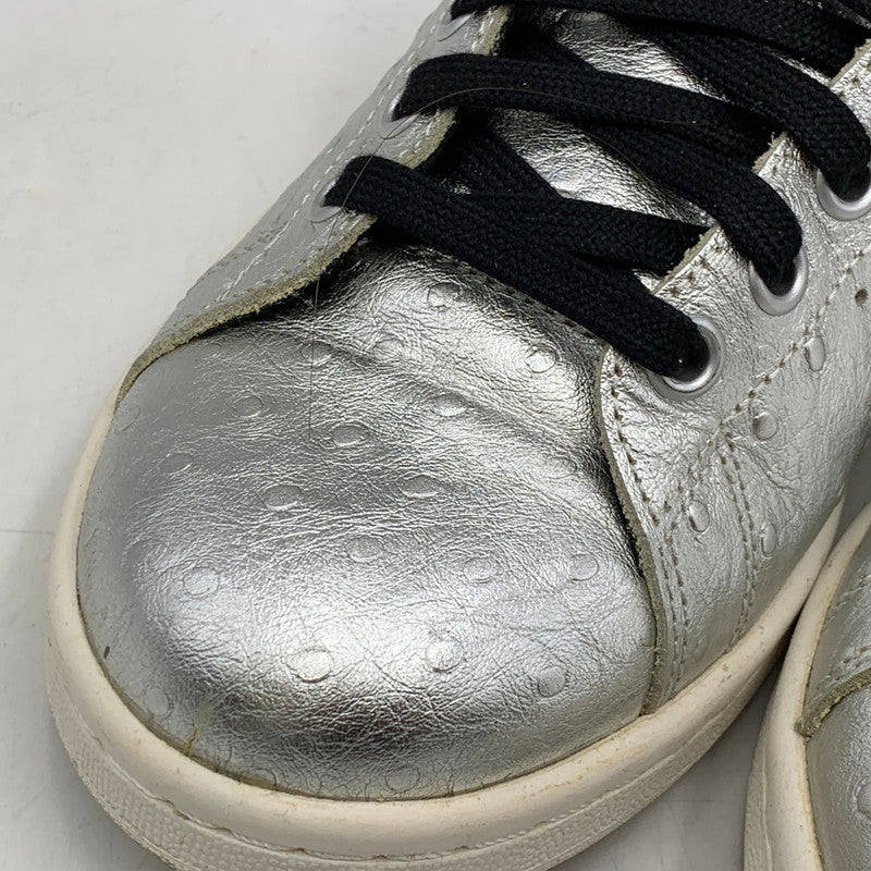 【中古品】【レディース】 adidas アディダス STAN SMITH AQ4706 スタンスミス スニーカー シューズ 靴 166-250428-ay-21-izu サイズ：24.5cm カラー：METALLIC SILVER/CORE BLACK/RUNNING WHITE 万代Net店