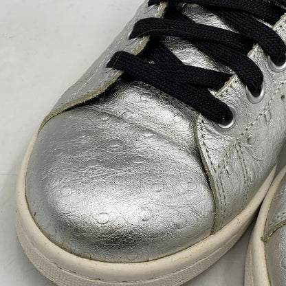 【中古品】【レディース】 adidas アディダス STAN SMITH AQ4706 スタンスミス スニーカー シューズ 靴 166-250428-ay-21-izu サイズ：24.5cm カラー：METALLIC SILVER/CORE BLACK/RUNNING WHITE 万代Net店
