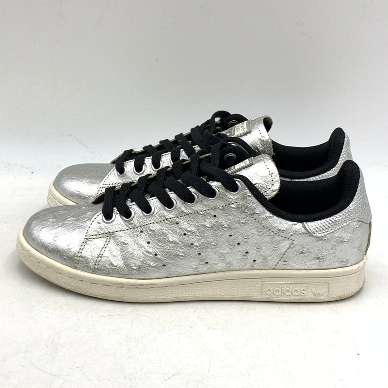【中古品】【レディース】 adidas アディダス STAN SMITH AQ4706 スタンスミス スニーカー シューズ 靴 166-250428-ay-21-izu サイズ：24.5cm カラー：METALLIC SILVER/CORE BLACK/RUNNING WHITE 万代Net店