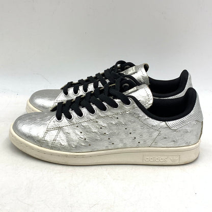 【中古品】【レディース】 adidas アディダス STAN SMITH AQ4706 スタンスミス スニーカー シューズ 靴 166-250428-ay-21-izu サイズ：24.5cm カラー：METALLIC SILVER/CORE BLACK/RUNNING WHITE 万代Net店